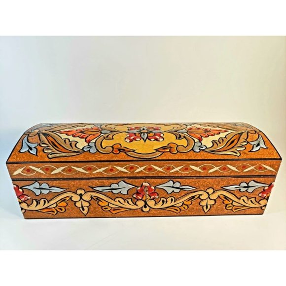 Bronze Medium Hand Painted 3D Jewelry Box - Picture 2 of 7